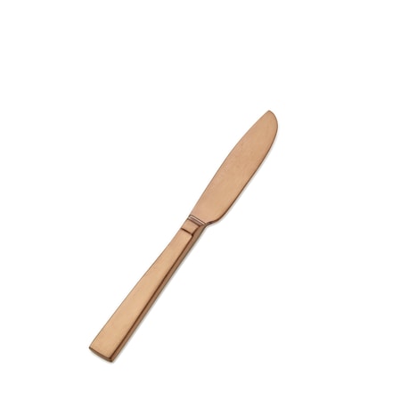 Bon Chef Roman, Butter Spreader, Flat Handle, Matte Finish, 13/0, 6.88" - Rose Gold Matte , set of 12 S3713RGM